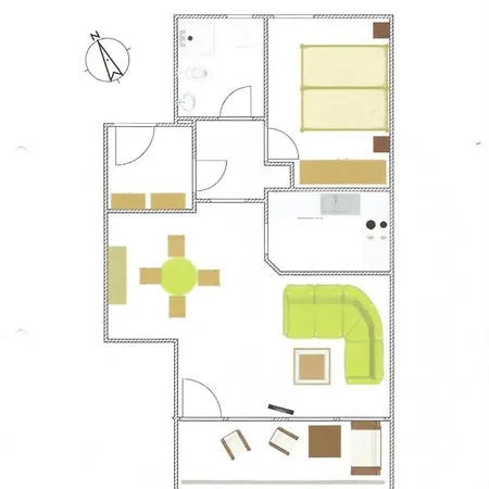 アパート Penthouse Ostseepanorama ペルツァーハケン